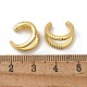 Прозрачные серьги-каффы с двойным цирконием EJEW-R150-14G-5
