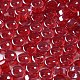 Прозрачные цвета блеск стеклянный бисер SEED-E001-T3x6mm-A02-3