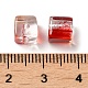 Двухцветные прозрачные стеклянные бусины X1-GLAA-NH0001-03A-3