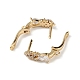 Серьги-кольца из латуни ZIRC-L097-055G-4