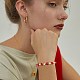Зажимные бусины из латуни KK-AR0001-17-6