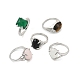 Природные и синтетические Gemstone кольца G-T017-01-5