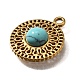 Синтетические бирюзовые подвески STAS-M057-02G-03-2
