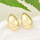 Серьги-гвоздики в форме капли из латуни с реечным покрытием EJWE-Q766-03G-1