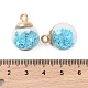 Стеклянные круглые подвески GLAA-P063-01G-04-3