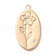 Латунные микро проложить кубического циркония подвески KK-U038-05G-12