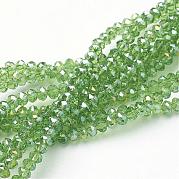 Стеклянные бусины с гальваническим покрытием  EGLA-D020-3x2mm-23