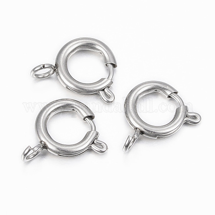 Застежки-кольца с пружиной из нержавеющей стали марки 304 STAS-H396-C-02P-1