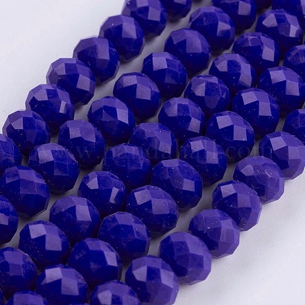 Непрозрачное стекло бисер нитей EGLA-F122-8x6mm-NC02-1