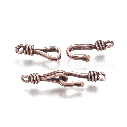 Крюк и глаз латунные застежки KK-F120-016R-1