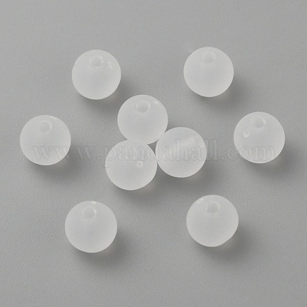 Прозрачные акриловый шар бисером FACR-R021-6mm-16-1