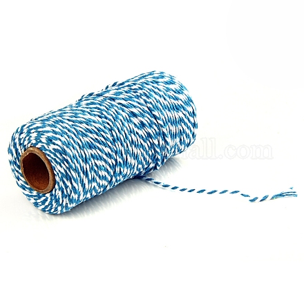 100м макраме 2-слойная хлопковая тесьма MAKN-PW0001-097A-18-1
