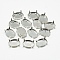 Non-Tarnish 201 Stainless Steel Sew on Prong Settings, Claw Settings for Pointed Back Rhinestone, Oval, Stainless Steel Color, Tray: 14x10mm, 14x9.5x5mm, Hole: 1mm