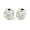 CCB Plastic Beads, Platinum, 9mm, Hole: 2mm