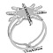 Non-Tarnish Stylish Sun Shape 304 Stainless Steel Cuff Adjustable Ring for Women, Stainless Steel Color, Inner Diameter: 17mm