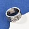 304 Stainless Steel Finger Rings, Spider Web, Stainless Steel Color, 10mm, US Size 7 1/4(17.5mm)
