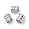 Brass Brads, Cadmium Free & Nickel Free & Lead Free, Column, Platinum, 4x4x4mm, Hole: 2.7mm