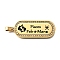 Oval with 12 Constellation 304 Stainless Steel Rhinestone Pendants, with Enamel, Ion Plating(IP), Real 18K Gold Plated, Pisces, 46x19x2mm, Hole: 6x3.5mm