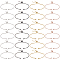 32Pcs 4 Colors Rack Plating Adjustable Brass Slider Bracelet Making, with Cubic Zirconia, Long-Lasting Plated, Lead Free & Cadmium Free, Fit for Connector Charms, Mixed Color, Single Chain Length: 12.5cm, Hole: 1mm, 8pcs/color