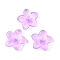 Glass Beads, Star, Lilac, 20.5x21.5x5.5mm, Hole: 1.6mm