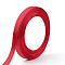 High Dense Single Face Satin Ribbon, Polyester Ribbon, Christmas Ribbon, Red, 1/4 inch(6~7mm), about 25yards/roll, 10rolls/group, about 250yards/group(228.6m/group)