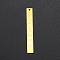 201 Stainless Steel Pendants, Laser Cut, Bar with Bird, Golden, 45x6x1mm, Hole: 1.4mm