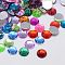 Faceted Half Round/Dome Acrylic Rhinestone Flat Back Cabochons, Mixed Color, 12x3.6mm