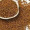 8/0 Baking Paint Glass Seed Beads, Round Hole, Teardrop, Sienna, 3x2mm, Hole: 1mm, about 416pcs/10g