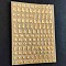 Self Adhesive Alloy Stickers, Metal Scrapbooking Stickers, Small Letter A~Z, Golden, Letter: 0.3cm
