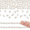 1 Strand Natural Cultured Freshwater Pearl Beads Strands, Two Sides Polished, White, 7~8x5.5~6.5mm, Hole: 0.7mm, about 41pcs/strand, 13.19~13.39 inch(33.5~34cm)
