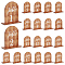 PH PandaHall 20 Sets Wooden Table Number Table Signs with Stands Self Stand Wedding Centerpieces Wooden Sign for Wedding Reception Event Party Restaurant Centerpieces Decor 4x3 inch