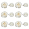 SUPERFINDINGS 8Pcs 2 Style Beige Camellia Alligator Hair Clips with Pin Elegant Decorative Duckbill Clips Classical Flower Hair Pins Headwear for Women and Girls