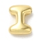Brass Pendants, Long-Lasting Plated, Real 18K Gold Plated, Letter I, 10x7.5x3.5mm, Hole: 1.2mm