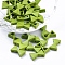 Spray Painted Alloy Multi-Strand Links, For Tile Elastic Bracelets Making, Bowknot, Lime Green, 13x8x3.5mm, Hole: 1mm