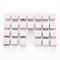 304 Stainless Steel Beads, with Enamel, Pink, Cube with Letter, Stainless Steel Color, Letter A~Z, 7x7x7mm, Hole: 2mm