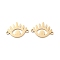 Ion Plating(IP) 304 Stainless Steel Hollow Connector Charms, Eye Links, Golden, 13x19x1mm, Hole: 1.5mm