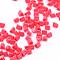 Opaque Glass Seed Beads, Triangle, Light Coral, 2~6x4x3.5mm, Hole: 1mm, about 4500pcs/bag, 440~450g/bag