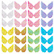 AHANDMAKER 40 Pcs Glitter Angel Wings Colorful Crafts Mini Angel Wing Patches for Clothing Ornaments DIY Costume Backpack Accessary Crafts Decorative Props