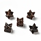 Natural Mahogany Obsidian Beads, No Hole/Undrilled, Merkaba Star, 14.5~15x14.5~15x14.5~15mm