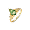 Exquisite S925 Sterling Silver Pave Cubic Zirconia Ring for Various Occasions, Real 18K Gold Plated, US Size 8(18.1mm)