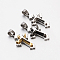 New Gift Unisex 201 Stainless Steel Cross Pendants, Mixed Color, 28x18x6mm, Hole: 5x6mm