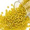 TOHO Round Seed Beads, Japanese Seed Beads, (302) Inside Color Jonquil/Apricot Lined, 8/0, 3mm, Hole: 1mm, about 222pcs/10g