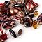 Acrylic Beads, Mixed Shapes, Saddle Brown, 5.5~28x6~20x3~11mm, Hole: 1~5mm