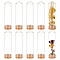 BENECREAT 10PCS 50ml/1.75 oz Glass Test Tube with Cork Stopper, 1.15x3.9 Inch Clear Test Bottle Transparent Sealing Glass Bottles Jars for DIY Craft Liquids Candy