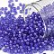 TOHO Round Seed Beads, Japanese Seed Beads, (934) Inside Color Crystal/Wisteria Lined, 8/0, 3mm, Hole: 1mm, about 1110pcs/50g