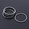 Non-Tarnish 304 Stainless Steel Linking Rings, Laser Cut, Round Ring, Stainless Steel Color, 20x1mm, Inner Diameter: 18mm