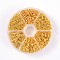 1 Box Open Jump Rings Brass Jump Rings, Golden, 18~22 Gauge, 4~10x0.6~1mm, about 110g/box