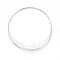 925 Sterling Silver Wire, Round, Unpolished, Silver, 26 Gauge, 0.4mm