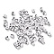 Opaque Acrylic Beads, Enamel Style, Cube with Letter, Letter C, 4.5x4.5x4.5mm, Hole: 2mm, 5500pcs/500g