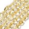 Natural Lemon Quartz Beads Strands, Nuggets, Tumbled Stone, 7~13x4.5~10x4.5~10mm, Hole: 1.2mm, about 44~46pcs/strand, 15.08''~16.14''(38.3~41cm)